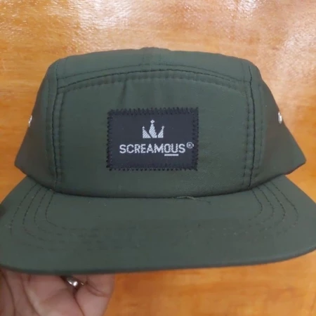 SNAPBACK DISTRO 5 PANEL PACTH BORDIR - Screamous Army